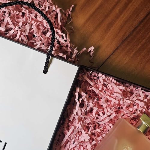 GoooodGift - 3 oz - Pink - Crinkle Cut Paper Shred Filler for Gift Wrapping, Gift Box Stuffing Birthdays, Basket Filling M...