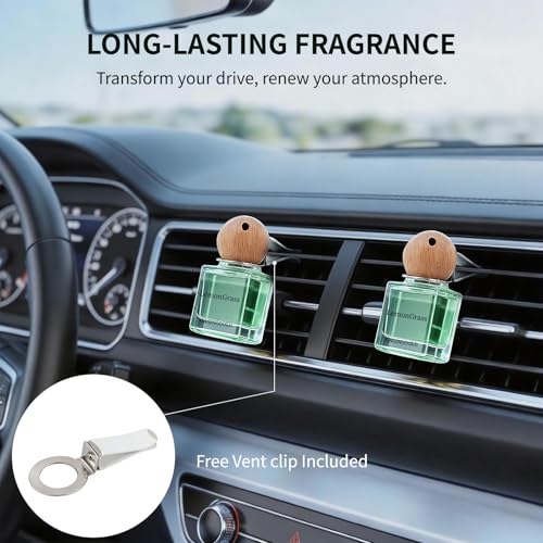 GAGINGOOLD Car Air Freshener Hanging 2 Pack, Lemon Grass Scent Essential Oil Diffuser Long Lasting Up to 150 Days, Cute Ca...