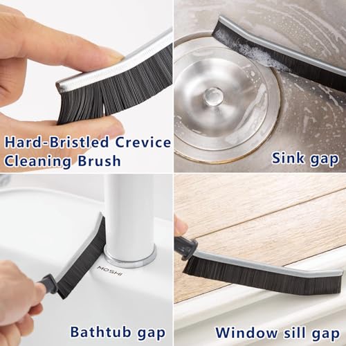 10Pcs Crevice Cleaning Tools, Gap Cleaning Brush Set,Cleaning Brushes Small Spaces, Hard Bristle Crevice Cleaning Brush To...