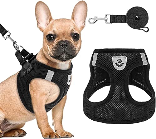 PAWCHIE Puppy Harness and Leash Set - Soft Mesh Dog Vest Harness, Reflective & Adjustable Harness for Small to Medium Dog...