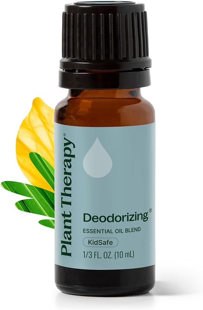 Plant Therapy Deodorizing Essential Oil Blend, 10 mL (1/3 oz), Pure Essential Oils, Undiluted, Therapeutic Grade, Ideal fo...