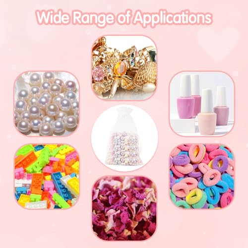 Organza Bags 4x6,50 Pcs Sheer Mesh Bags Drawstring,Small Mesh Gift Bags,Drawstring Gift Bags,Wedding Favor Bags,Candy Bags...