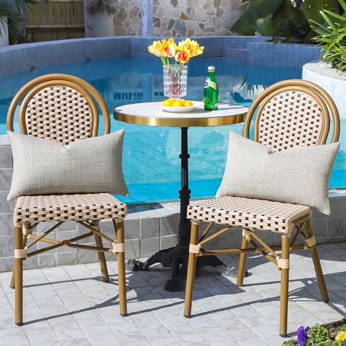 Artscope Outdoor Waterproof Throw Pillow Covers 12x20 Inch Decorative Linen Outdoor Pillows Cushion Case for Patio Couch S...