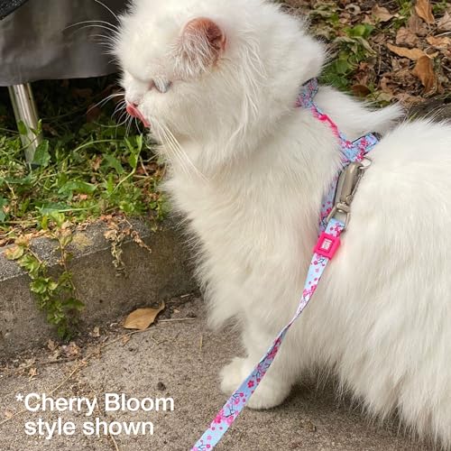 Max and Molly Adjustable Cat Harness and Leash Set - Escape-Proof Cat Harness with Leash for Outdoor Walking and Explorin...