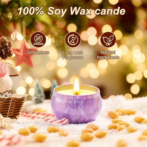 Scented Candles Gift Set for Women, 12 Pack 2.5oz Candles for Home Scented, Soy Wax Aromatherapy Candle Set, 300 Hour Long...