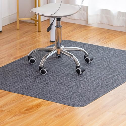 Baroyal Office Chair Mat for Hardwood Floor Under Desk Computer Rolling Chair Mat for Wood/Tile Floor Non-Slip Heavy Duty ...