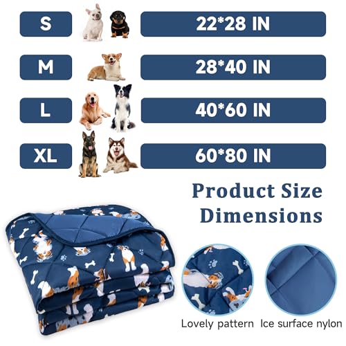 Pedobi Dog Cooling Mat, Premium Lightweight Pet Cooling Blanket Bed Cover for Dogs, Cat, Puppies | Ice Silk Cool Pad for D...