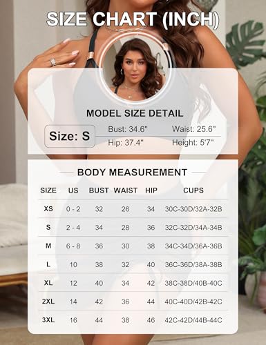 Blooming Jelly Womens High Wasited Bikini Sets Tummy Control Swimsuits Curvy Mesh Swim Skirt