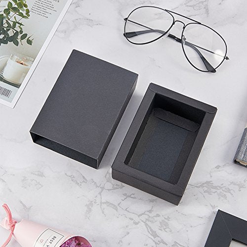 BENECREAT 20 Pack Kraft Paper Drawer Box Festival Gift Wrapping Boxes Soap Jewelry Candy Weeding Party Favors Gift Packagi...