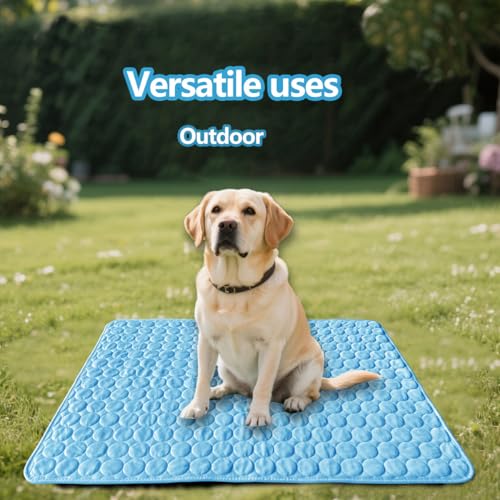 Dog Cooling mat, 40’’×28’’Washable Cooling Pad for Dogs, Large Dog mat Designed for Summer, Breathable and Easy to Carry p...