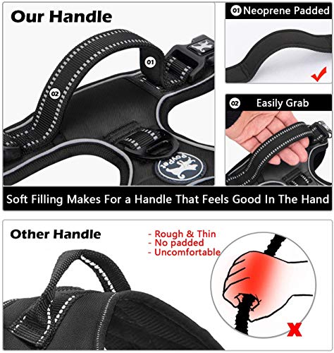 PoyPet Dog Harness and Leash Combo, Escape Proof No Pull Vest Harness, with 5 Feet Leash, Reflective Adjustable Soft Padde...