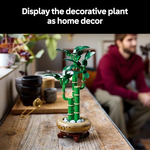 LEGO Botanicals Lucky Bamboo Building Set - Artificial Plant for Indoor Home Décor, Adults Ages 18+ - Gift for Birthdays f...