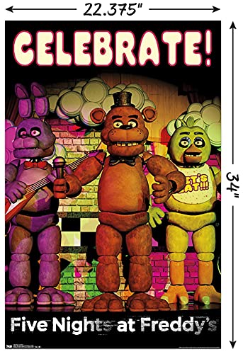 Trends International Five Nights At Freddys Celebrate Wall Poster 22.375" x 34"