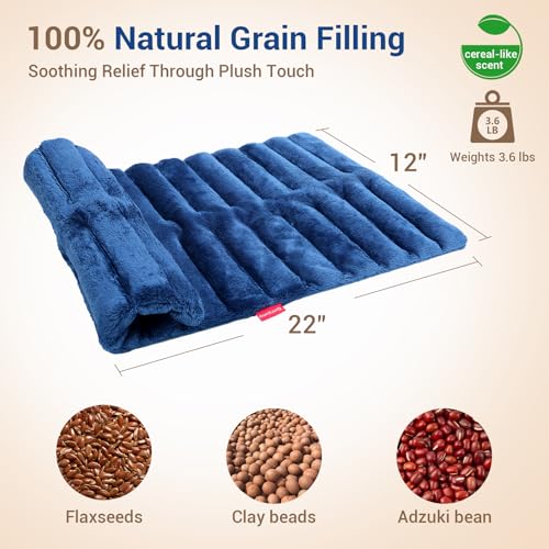 Comfytemp Large Microwave Heating Pad for Sciatica, Back Pain Relief, Period Cramps, 12x22 3.6LB Moist Microwavable Heatin...