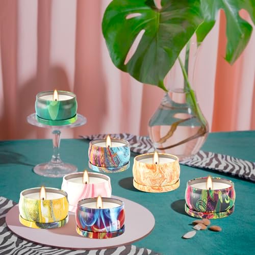 WPONSZU Scented Candles Gifts Set 24 Pack Soy Wax Travel Tin Jar Candles for Home 2.5 OZ jar Candles for Mom for Christma...
