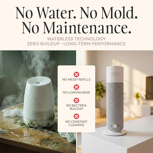 Maison Croyez Waterless Essential Oil Diffuser (120ml Bottle) – Nebulizing Aroma Diffuser, 3 Intensity Levels, 1/3/6H Time...