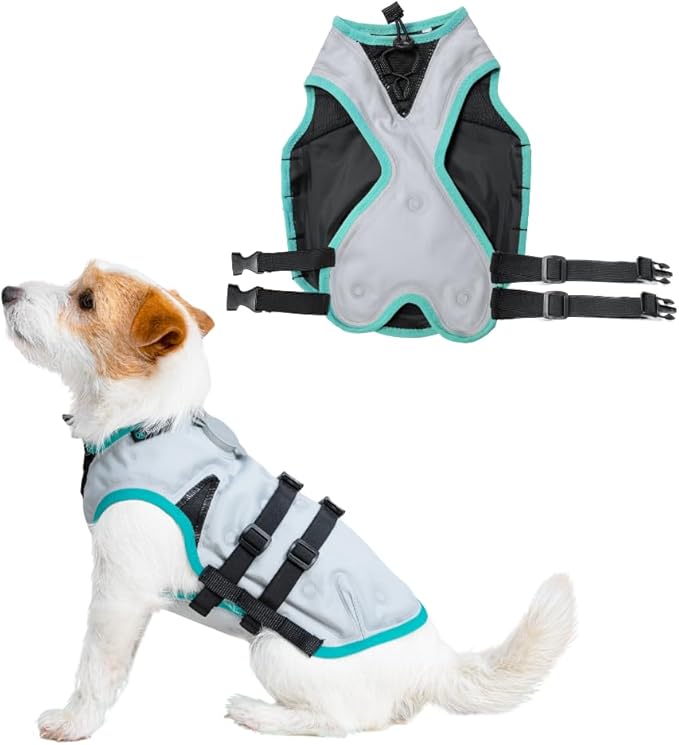 Suitical Dry Cooling Vest for Dogs | Canine Cooling Vest for Hot Weather | Dog Cool Down Jacket | Machine Washable | S | N...