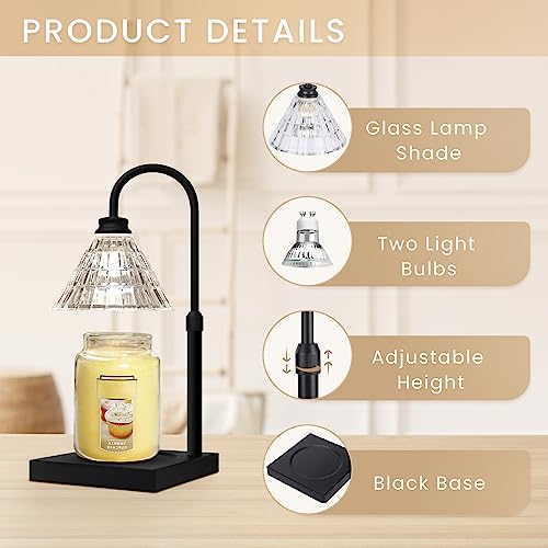MAKYTWOW Candle Warmer Lamp with Dimmer, 2H/4H/8H Timer, Compatible with Yankee Candle Large Jar Candle, Home Decor Gift f...