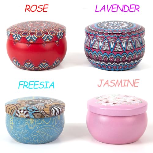 Scented Candles Gift Set for Women – 4 Pack Soy Wax Aromatherapy Candles with Essential Oils, Natural Long Lasting Candles...