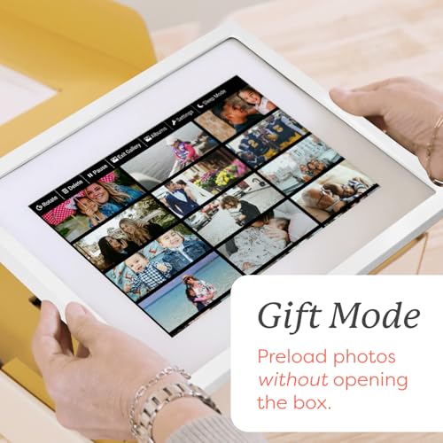 Skylight Digital Picture Frame - WiFi Enabled with Load from Phone Capability, Touch Screen Digital Photo Frame Display - ...