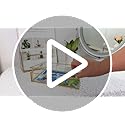 Feyarl Gold Glass Jewelry Trinket Box 5 x 7 Photo Cards Shadow Lidded Box Organizer Collection Display Case Decorative Kee...