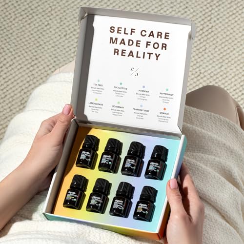 Cliganic Organic Aromatherapy Essential Oils Gift Set (Top 8 - The Iconics), 100% Pure - Peppermint, Lavender, Eucalyptus,...