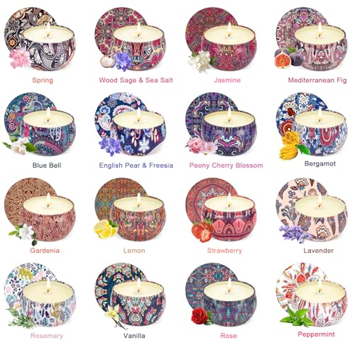 16 Pack Scented Candles Gifts Set for Women, Aromatherapy Candles Pack Soy Wax Candle,Candles Bulk for Festival, Bridesmai...