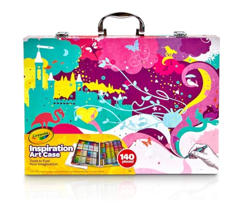 Crayola Inspiration Art Case Coloring Set - Tie-Dye (140ct), Essential Easter Basket Stuffers, Art Supplies Set For Kids, ...