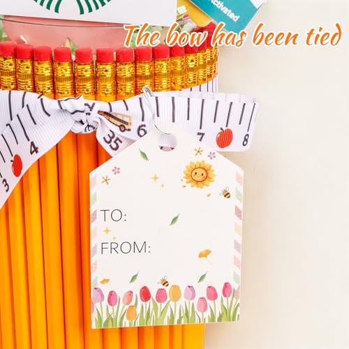 dzbGift Teacher Appreciation Gifts-Pencil-Shaped Flower Vase,Gift Card Holder,Pencil Holder,Teacher vase Gift for Back to ...