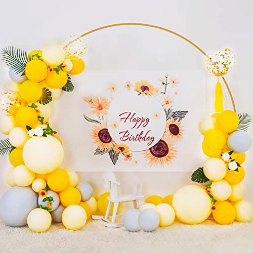 Wokceer Round Backdrop Stand 8FT Gold Wedding Arch Metal Circle Balloon Arch Stand for Birthday Party Wedding Bridal Showe...