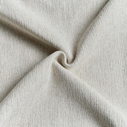 HAUSSY Natural White Wood Throw Pillow Covers 18x18 Inch Set of 2,Boho Decorative Faux Linen Throw Pillows Cozy Farmhouse ...