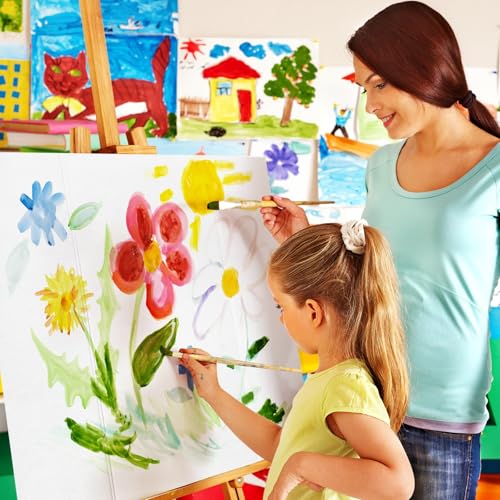 2 Pack Small Trifold Poster Board 26" x 17", White Corrugated Project Boards for Science Fairs, School Projects and Event ...