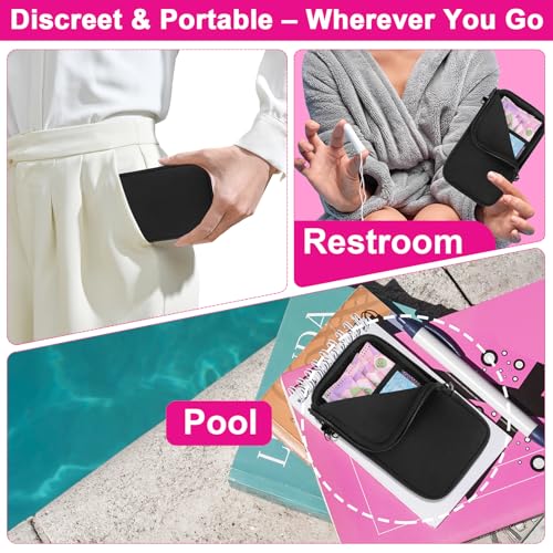 Tampon Holder for Purse, Portable Tampon Bag Organizer Case for Women’s Purse, Travel-Friendly Discreet Period Bag for Fem...