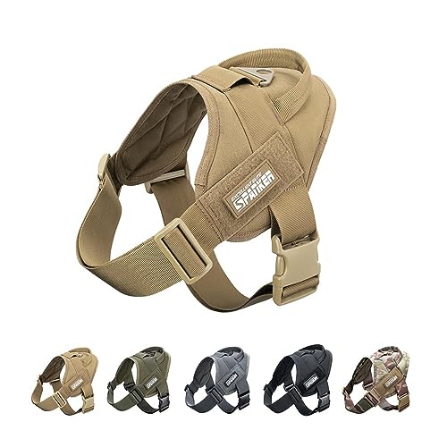 EXCELLENT ELITE SPANKER Tactical Dog Vest Training Military Patrol Service Dog Harness Easy Control Adjustable No-Pull Nyl...