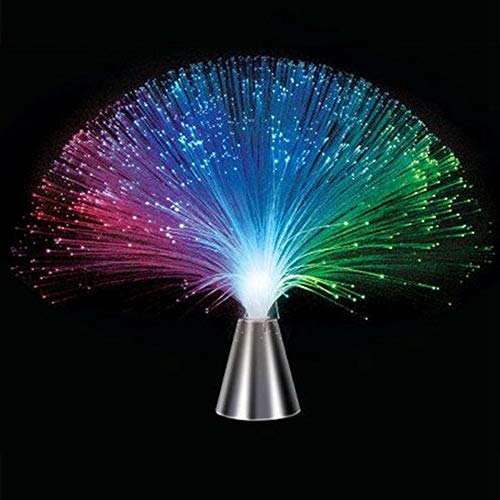Fiber Optic Lamp, LED Colourful Changing Centerpiece Sensory Multicolor Light Fountain Ice Calming Mood Bedroom Nightlight...