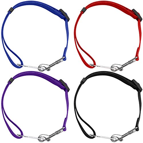 YuCool Dog Seat Belt,4 Piece Set Dog Car Adjustable Seatbelts for Vehicle Nylon Pet Safety Heavy Duty & Elastic Car Harnes...