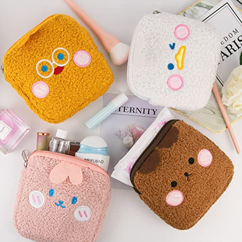 Bisanzoya Sanitary Napkin Storage Bag 4PCS Menstrual Cup Pouch, Portable Period Bag for Women Girls Feminine Menstruation ...