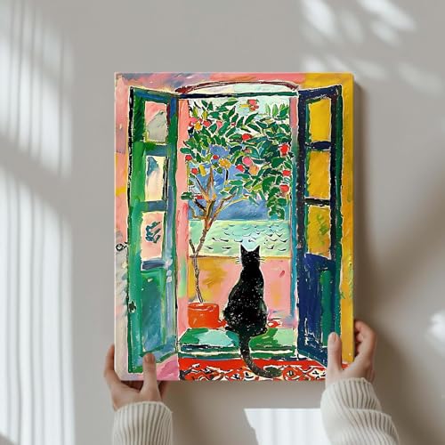 Henri Matisse Wall Art Prints Matisse Open Window Posters Colorful Aesthetic Pictures Modern Artwork Still Life Artwork Mu...