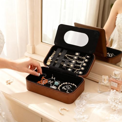 Ships Next Day, Personalized Jewelry Box, Wedding Favors, Custom Name Jewelry Case, Personalized Bridesmaid Girlfriend Val...
