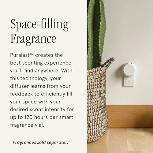 Pura 4 Smart Fragrance Diffuser - Adjustable Home Diffuser with LED Light & Automatic Vial Detection - Wi-Fi Device for Pe...