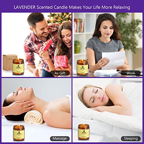 Bersiler Aromatherapy Candles, Scented Candles, 7OZ Lavender Eucalyptus Candles Stress Relief and Relax for Home & Bedroom...