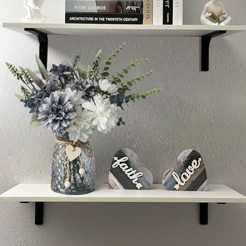 Leftover Fake Flowers in Vase,Faux Flowers in Vase,Table Centerpieces for Dining Room,Flower Centerpieces for Tables,Artif...