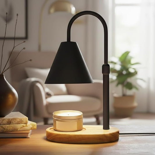 Candle Warmer Lamp with Timer & Dimmable Light – Adjustable Height Candle Melter for Jar Candles – Cozy Home Décor, Christ...