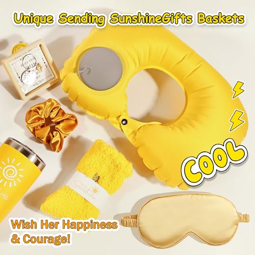 Birthday Gifts for Women Self Care Get Well Gifts Baskets Spa Care Package, Inspirational Sunflower Thinking of You Thank ...