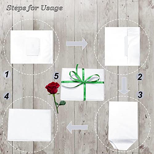 100 Sheets White Tissue Paper Artdly 14 x 20 Inches Recyclable White Wrapping Paper Bulk for Weddings Birthday DIY Project...