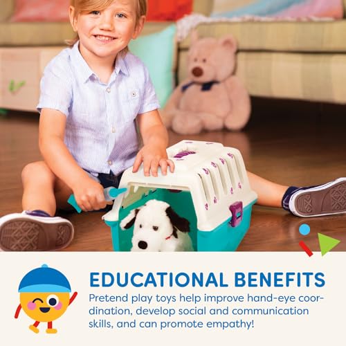 Battat – Veterinarian Toy Set with Plush Dalmatian Puppy & Carrier – Complete 15 Pieces Kids Pretend Play Medical Kit with...