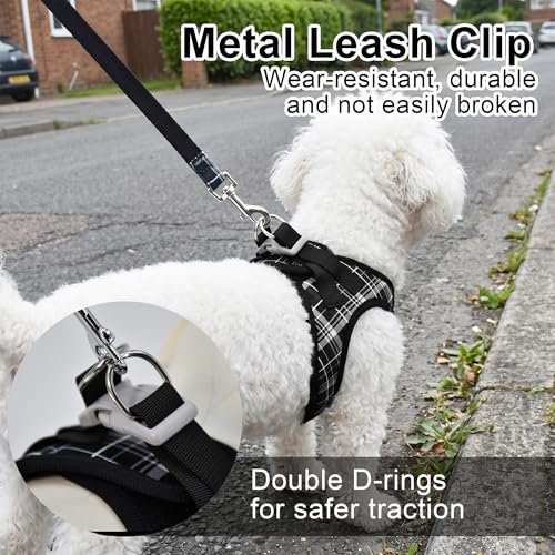 AIITLE Dog Harness Leash Set for Medium Dogs, Step in No Choke Reflective Adjustable Vest Harness with Leash, Breathable P...