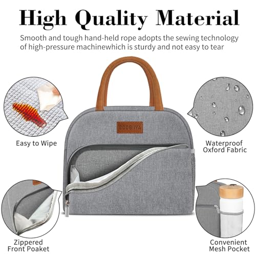 Coobiiya Lunch Bag Lunch Box for Women Men,Small Leak-proof Cute Lunch Tote Large Capacity Reusable Insulated Cooler Lunch...