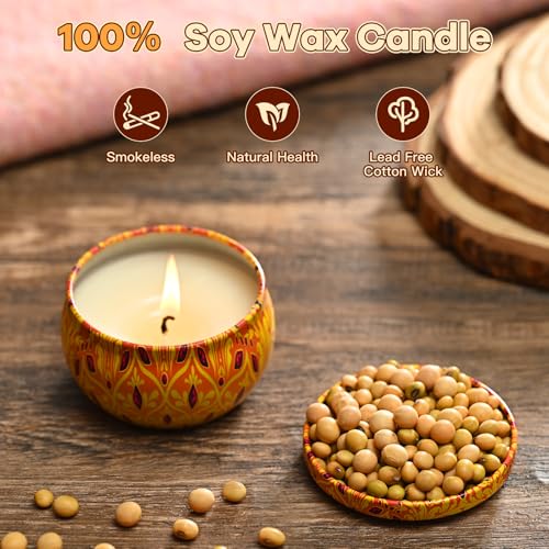 Obisesio Scented Candle Set, 12 Pack Candles Gift for Home Scented, Aromatherapy Candle Gift, 2.5 oz Long Lasting Soy Cand...