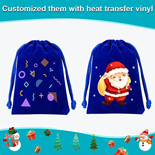 Shintop 10pcs Velvet Drawstring Bags Wedding Gift Bags Velvet Cloth Jewelry Pouches (Blue)